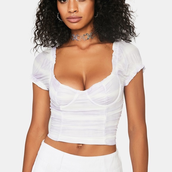 Dolls Kill Sweet Feels Like Heaven corset top - Picture 2 of 4